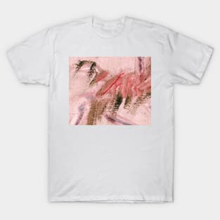 Red Green Abstract Painting T-Shirt